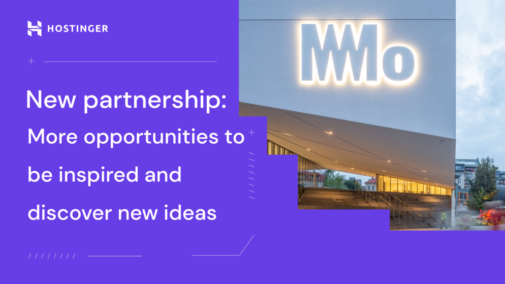 Hostinger partners with MO, the leading contemporary art museum in