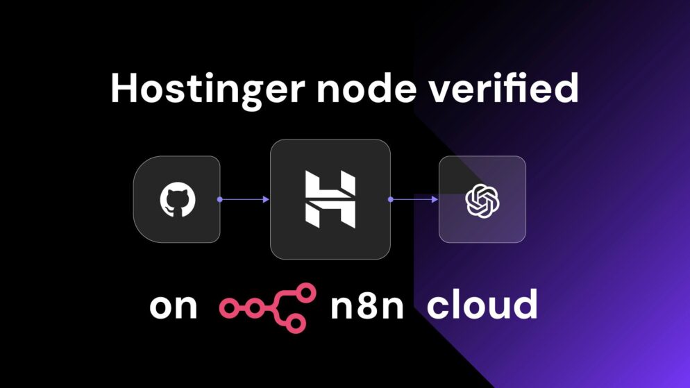 Unleash the automation: Official Hostinger API n8n node is now