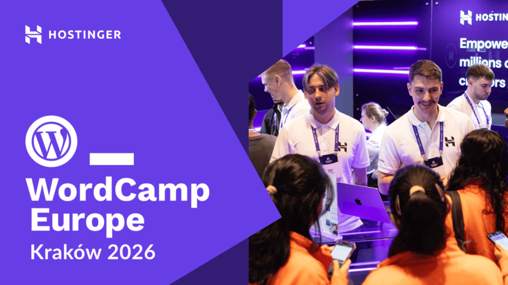 Hostinger at WordCamp Europe 2026: Join Us in Kraków