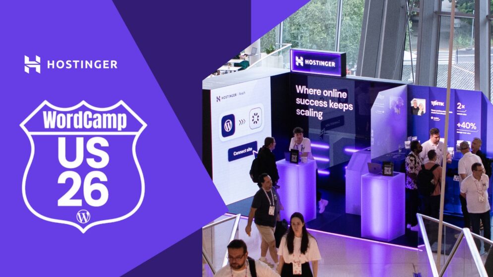 Meet Hostinger at WordCamp US 2026 in Phoenix