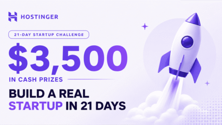 Hostinger 21-Day Startup Challenge: Rules and prizes